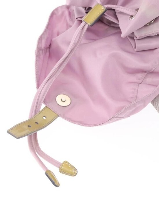 PRADA Backpack Nylon Pink Silver Auth 155946 main image 10